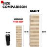 SPORT BEATS Medium Tower Game Outdoor Games 54 Blocks Stacking Game Includes Carry Bag view 4