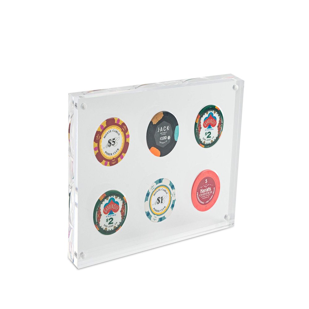 Acrylic Poker Chip Display Stand