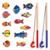 DJECO Fishing Graphic Magnetic Fishing Game - Catch Colorful Sea Creatures - Fun & Engaging for Family & Friends, Perfect for Gift - Wooden Toy for Children 2+ Years Girls & Boys view 2