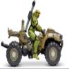 HALO 4" World of HALO Figure & Vehicle  Mongoose with Master Chief view 1
