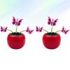 2pcs for Car Ornament Solar Powered Swinging Toy Figurines Stautes Bobbleheads Solar Powered Dancing Doll Shaking Doll Car Dancing Toys Shake Your Head to Rotate Swing view 2