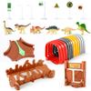 QUOXO Track Accessories for Create A Dinosaur World Road Race,Flexible Track Playset More Fun(Tunnel + Accessories) view 1