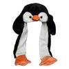 JOYHY Kids Adults Plush Hat Ear Moving Ear Flap Hat with Paw Penguin view 1