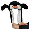 JOYHY Kids Adults Plush Hat Ear Moving Ear Flap Hat with Paw Penguin view 3