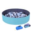 4 Feet Ball Pit for Kids/Baby Play Yard/Fence, Holds Over 600 Balls, Folding Portable, No Need Inflate, More Than 12 Sq.ft Play Space, Light Blue view 1