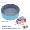 4 Feet Ball Pit for Kids/Baby Play Yard/Fence, Holds Over 600 Balls, Folding Portable, No Need Inflate, More Than 12 Sq.ft Play Space, Light Blue view 2