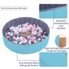 4 Feet Ball Pit for Kids/Baby Play Yard/Fence, Holds Over 600 Balls, Folding Portable, No Need Inflate, More Than 12 Sq.ft Play Space, Light Blue view 3