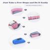4 Feet Ball Pit for Kids/Baby Play Yard/Fence, Holds Over 600 Balls, Folding Portable, No Need Inflate, More Than 12 Sq.ft Play Space, Light Blue view 4