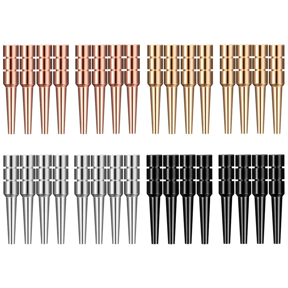 32Pcs Metal Cribbage Pegs Fit 1/8 Holes Size Cribbage Board Pegs, Premium Cribbage Peg with a Tapered Design for Cribbage Traditional Board Game, 4 Colors