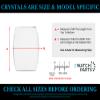 Ewatchparts Transparent White Glass Replacement Watch Crystal 29.70mm x 27.10mm Compatible With Rado Watch view 2