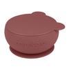 MinikOiOi Bowly 100% Silicone Bowl with Suction Based and Lid 6m+ (Rose) view 1