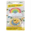 Silli Chews Rainbow Teether Celestial Sun Teethers for Babies BPA Free - Silicone Baby Teether Toys 2" Teething Gift Set view 3