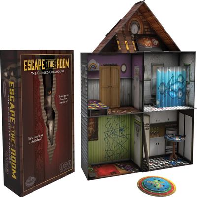 ThinkFun Escape the Room The Cursed Dollhouse An Escape Room Experience in a Box for Ages 13 and Up (7353)