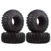 INJORA RC Tires 4pcs 2.2Inch Rubber Tyre Set Wheel Tires for 1:10 RC Rock Crawler TRX4 TRX-6 Axial SCX10 90046, 120 * 48mm view 1