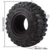 INJORA RC Tires 4pcs 2.2Inch Rubber Tyre Set Wheel Tires for 1:10 RC Rock Crawler TRX4 TRX-6 Axial SCX10 90046, 120 * 48mm view 2
