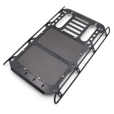KYX Racing Metal Roof Rack with Carbon Fibre Panel 253x168mm Upgrades Parts Accessories for RC Crawler Car Traxxas TRX4 G500 Car Body