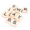 Estink Scrabble Tiles, 100PCS Wood Puzzle Tiles Letters Alphabet Wooden Pieces Numbers Pendants Spelling for Word Scrabble Game Education Games Spelling Crafts, Christmas Wedding Birthday Decoration view 2