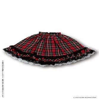 1/6 Pure Neemo PNS Ojou-sama Frill Tiered Skirt II Red Checkered (DOLL ACCESSORY)