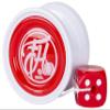 Duncan Toys Freehand Yo-Yo, String Trick Yo-Yo with Counterweight, Ball Bearing Axle and Aluminum Body, White w/ Red Cap view 1