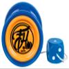Duncan Toys Freehand Yo-Yo, String Trick Yo-Yo with Counterweight, Ball Bearing Axle and Aluminum Body, Blue w/Orange Cap view 1
