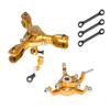 Microheli CNC AL/Plastic Triple Blade Conversion Set (Gold) - Blade 230S / 230S V2 / 250 CFX view 1