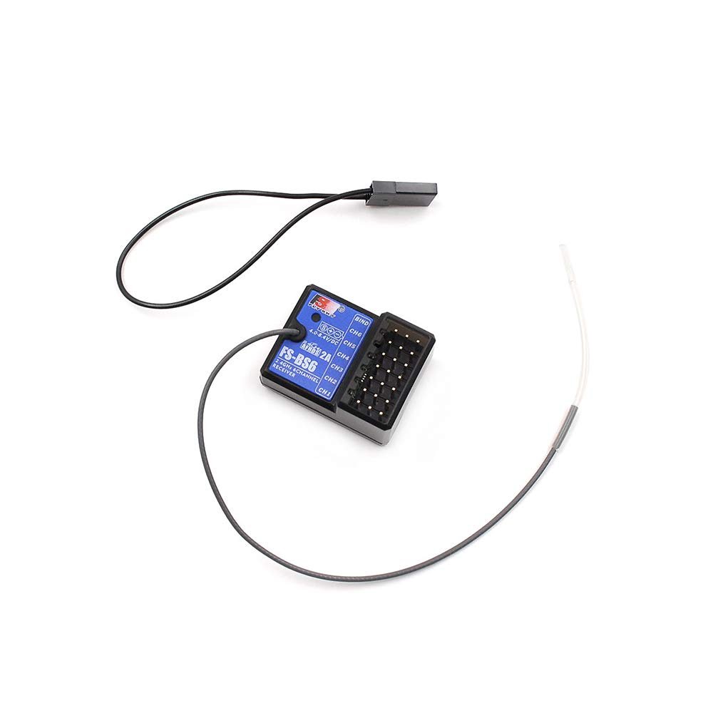 Flysky FS-BS3 FS-BS4 FS-BS6 Receiver with Gyro Stabilization System for Flysky FS-IT4S / FS-GT5 Remote Control Accessory (FS-BS6)