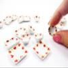 Dollhouse Miniature Ceramic Set 10 Pcs Heart Painted Mixed Kitchen Plate 15694 view 3