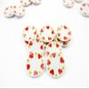 Dollhouse Miniature Ceramic Set 10 Pcs Round Heart Painted Kitchen Plate 15696 view 2