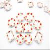 Dollhouse Miniature Ceramic Set 10 Pcs Heart Painted Mixed Kitchen Plate 15695 view 1