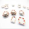 Dollhouse Miniature Ceramic Set 10 Pcs Heart Painted Mixed Kitchen Plate 15695 view 2