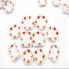 Dollhouse Miniature Ceramic Set 10 Pcs Heart Painted Mixed Kitchen Plate 15695 view 4