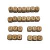 104pcs Square Wood Alphabet Beads 12MM Natural Beech Wooden Letter Beads for Jewelry Making DIY Bead Necklace (Wood Letter 104pcs) view 1