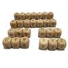 104pcs Square Wood Alphabet Beads 12MM Natural Beech Wooden Letter Beads for Jewelry Making DIY Bead Necklace (Wood Letter 104pcs) view 3