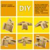 ideallife Skate Park Kit, Bigger Skate Park Kit Ramp Parts for Finger Skateboard Fingerboard Ramp Skate Park Kit Part Training Props with 3 Finger Decks 2 Finger Bike A Pair Skates Scooters view 3