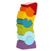 CUBIKA Flexible Tower Wooden Toy Montessori Puzzle for Toddlers Ages 3+ Size and Shape Sorting Kids Stacking Toy FSC-Certified Wood, German Water-Based Paints, Travel-Friendly view 4