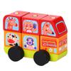 Cubika -13197 Mini Bus Happy Animals Wooden Building Toy, Multicolor (Levenya 13197) view 2