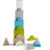 HABA 305457 Stacking Game Tower City, Stacking and Motor Skills Game Made of Wood with 15 Stacking Stones for Standing Up and Stacking, Wooden Toy from 2 Years view 4