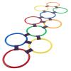 Misc Hopscotch Ring Game-10 Multi-Colored Plastic Rings and 15 Connectors - 11" Unisex view 1