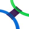 Misc Hopscotch Ring Game-10 Multi-Colored Plastic Rings and 15 Connectors - 11" Unisex view 4