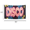 Boland 00753  Banner Disco, Size 74 x 220 cm, Polyester, Disco Fever, 70s, Wall Decoration, Hanging Decoration, Flag, Party Decoration, Birthday, Theme Party, Carnival view 2