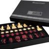The Isle of Lewis Chessmen - Regency Chess Official Lewis Chess Set - RED Edition - 4 Queens view 2