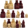 The Isle of Lewis Chessmen - Regency Chess Official Lewis Chess Set - RED Edition - 4 Queens view 3