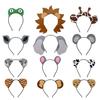 12pcs Jungle Animal Safari Headbands with Animal Hair Hoops - Photo Booth Props, Party Favors and Decorations for Kids and Adults view 1