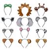 12pcs Jungle Animal Safari Headbands with Animal Hair Hoops - Photo Booth Props, Party Favors and Decorations for Kids and Adults view 2