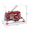 Better Display Cases Versatile Clear Acrylic Display Case - Medium Rectangle Box with Red Risers and White Base 14" x 8" x 8.5" (A011-RR) view 2