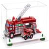 Better Display Cases Versatile Clear Acrylic Display Case - Medium Rectangle Box with Green Risers and White Base 14" x 8" x 8.5" (A011-GRR) view 1