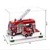 Better Display Cases Versatile Clear Acrylic Display Case - Medium Rectangle Box with Green Risers and White Base 14" x 8" x 8.5" (A011-GRR) view 2