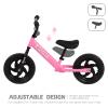 Birtech 12 Inch Toddler Balance Bike for Kids 2-6 Years Old, Adjustable Seat Height, Indoor Outdoor Toy Bicycle With No Pedals, Pink view 4