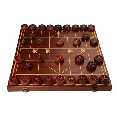 2 Players Strategy Board Games Chinese Xiangqi Chess Set Travel Games with Folding Chess Board Puzzle Games (Color : B, Size : 5cm/2")
