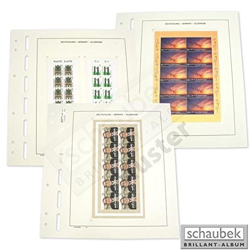 Schaubek 643/B-II/17 German Sheets of Ten - Quarterly Assortment II/2017